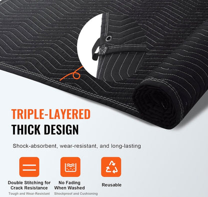 VEVOR Sound Dampening Blanket, 96" × 80" with loops @ grommets