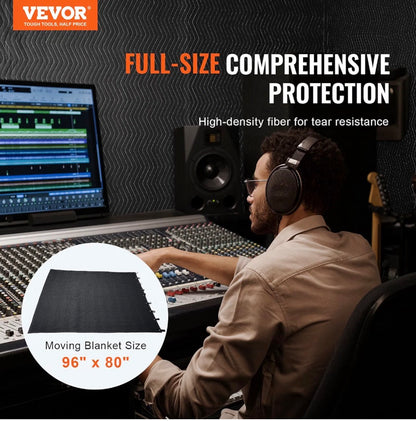 VEVOR Sound Dampening Blanket, 96" × 80" with loops @ grommets