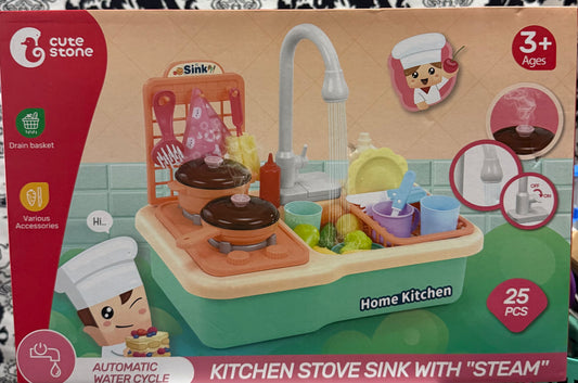 Kitchen Stove Sink with Steam