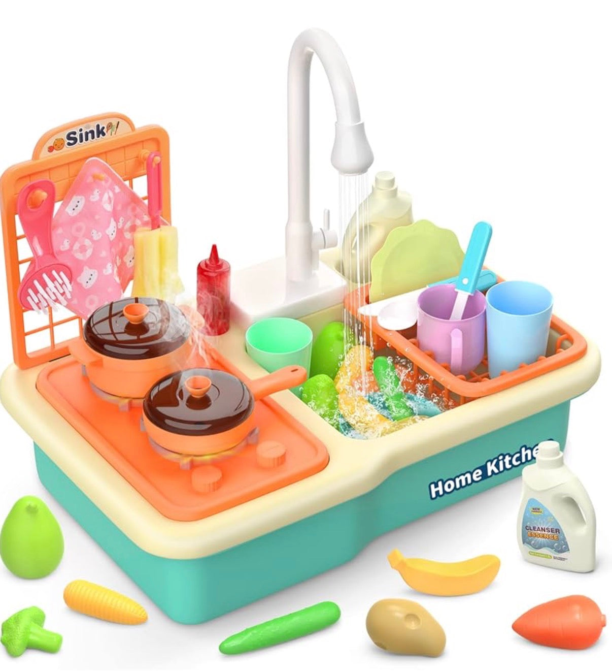 Kitchen Stove Sink with Steam