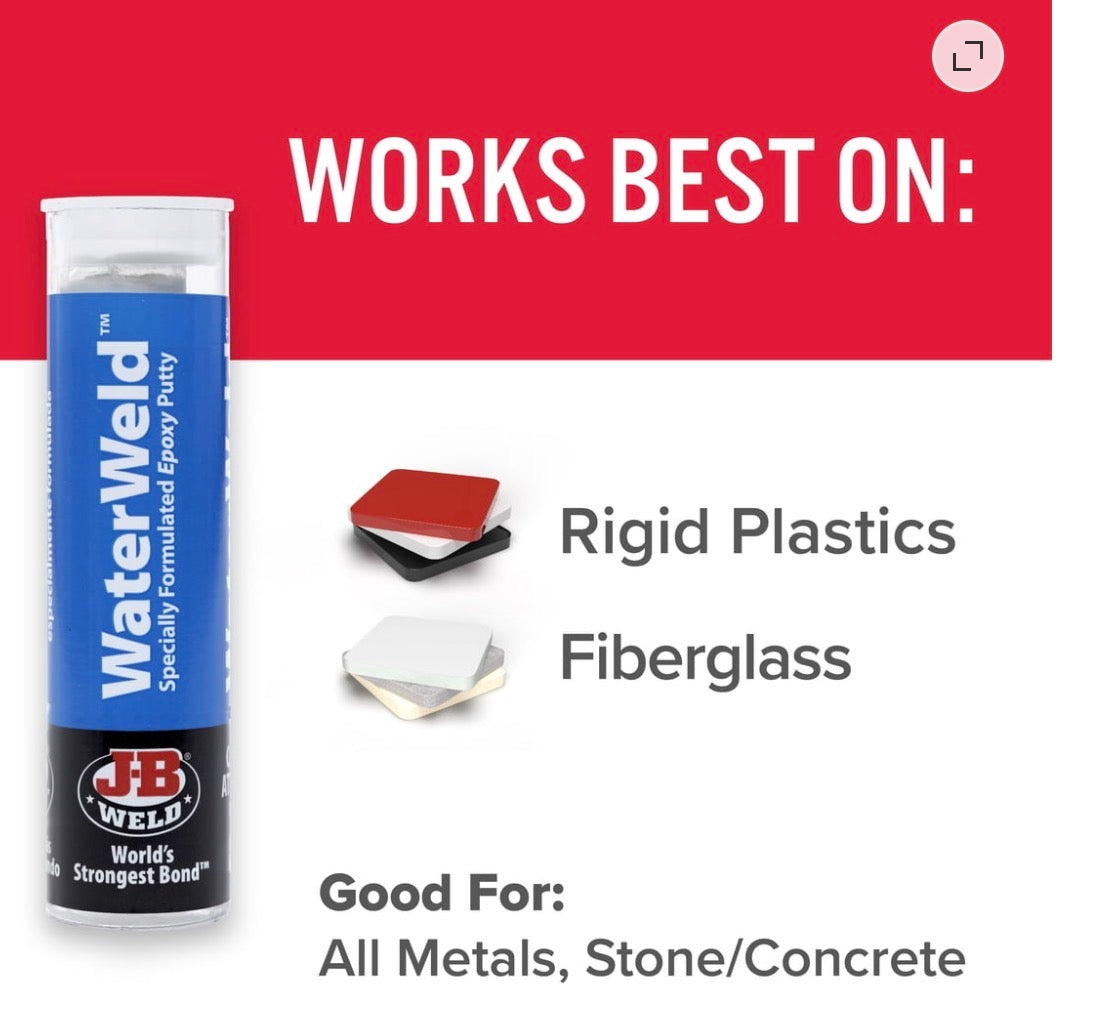 J-B Weld Water Weld Ероху Putty Stick - 2 oz. White