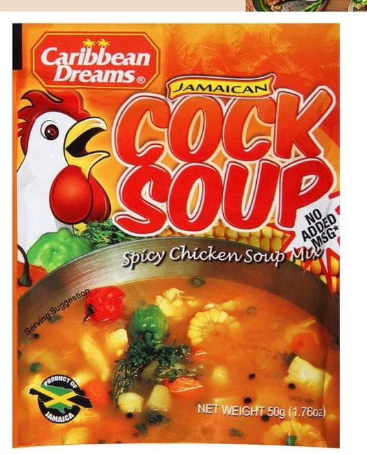 Caribbean Dreams Jamaican Cock or Pumpkin Soup, 1.76 oz