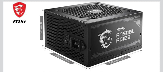 MAG A750GL PCIE5, a fully modular 750-watt gaming power supply