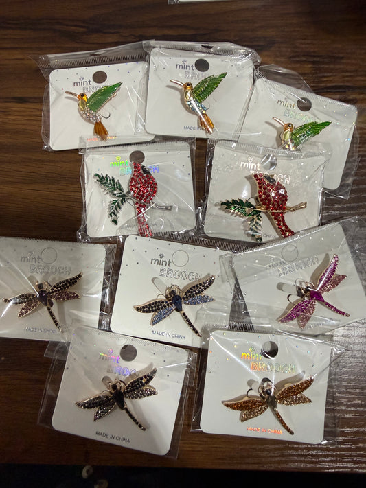 Various Brooches (Pins)