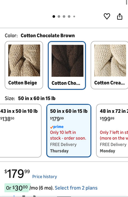 Cotton Weighted Blanket