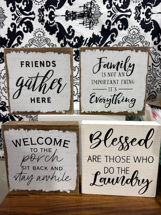 6x6 Decor Sign