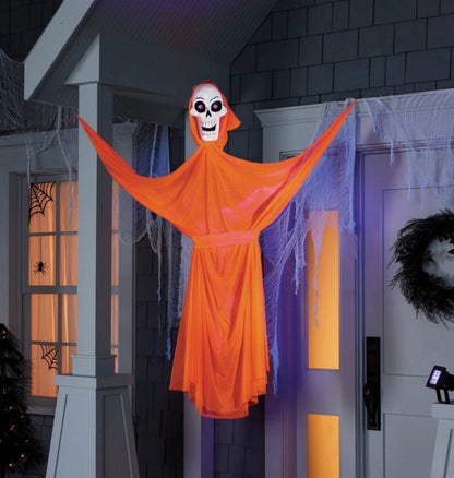 65" Black Light Responsive Ghoul Halloween Decorative Prop Orange - Hyde & EEK!