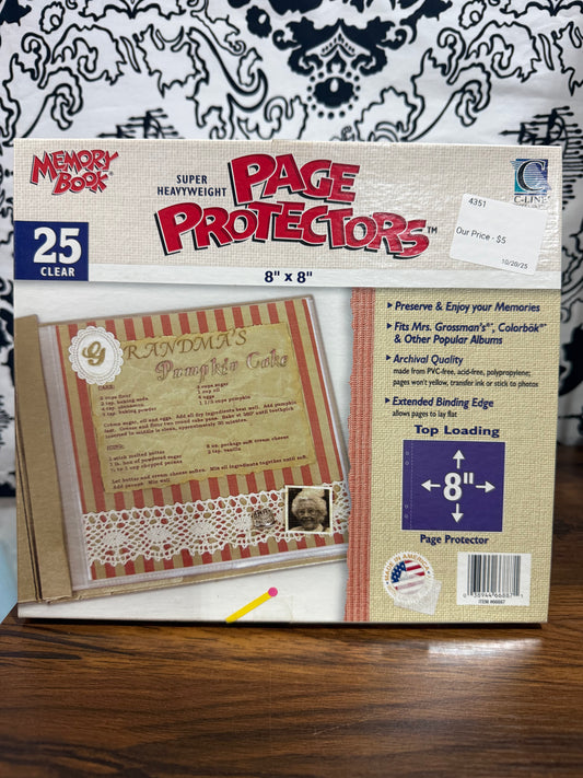 8x8 SCRAPBOOK ALBUMS / PAGE PROTECTORS