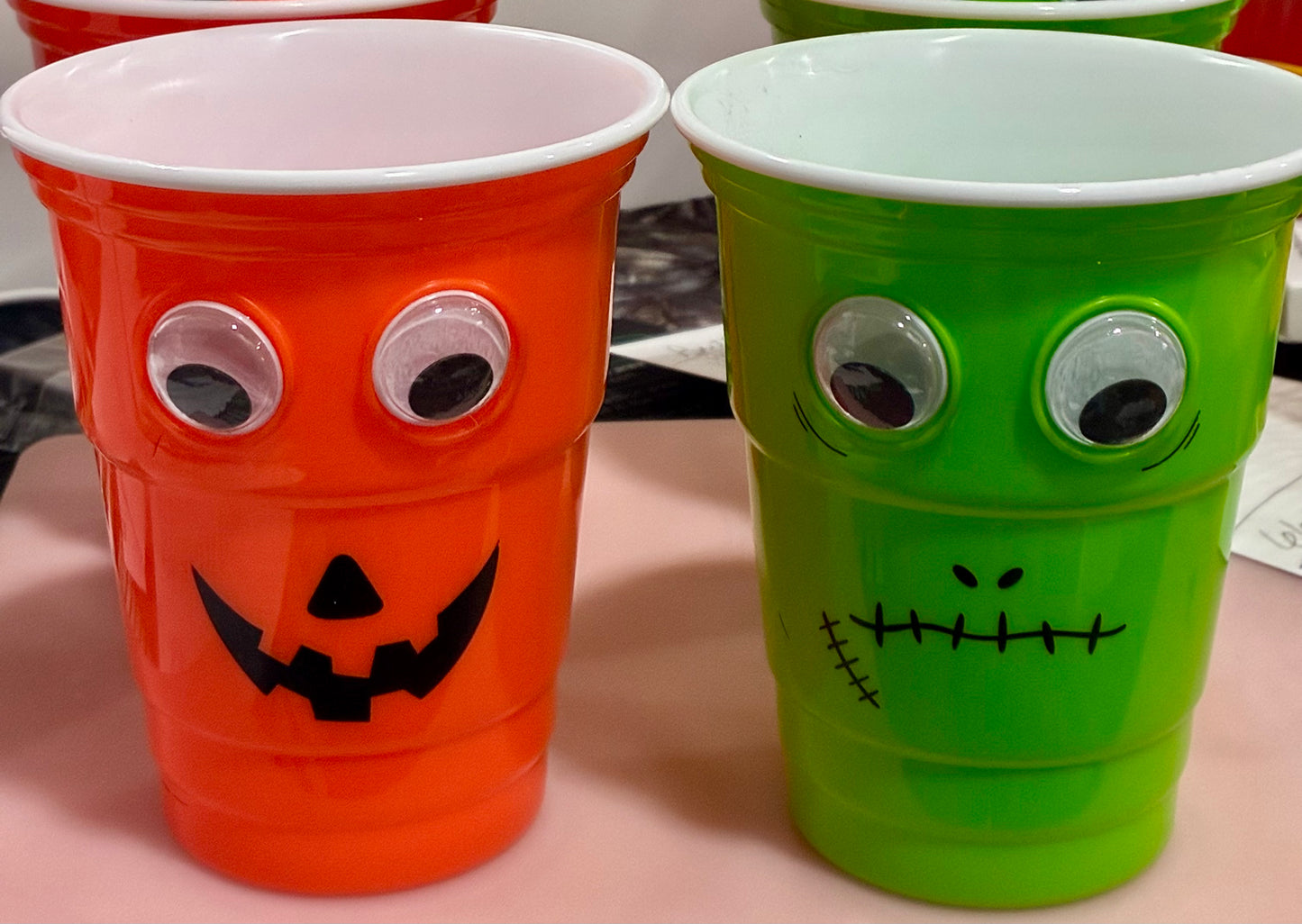 Halloween Party Cups with Googly Eyes, set 2
