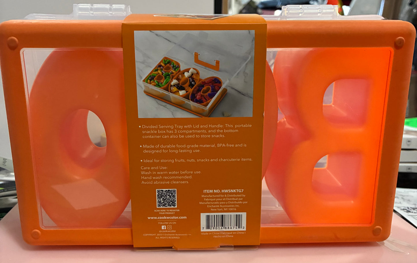 Cook With Color BOO Halloween Snackle Box Food Storage Container
