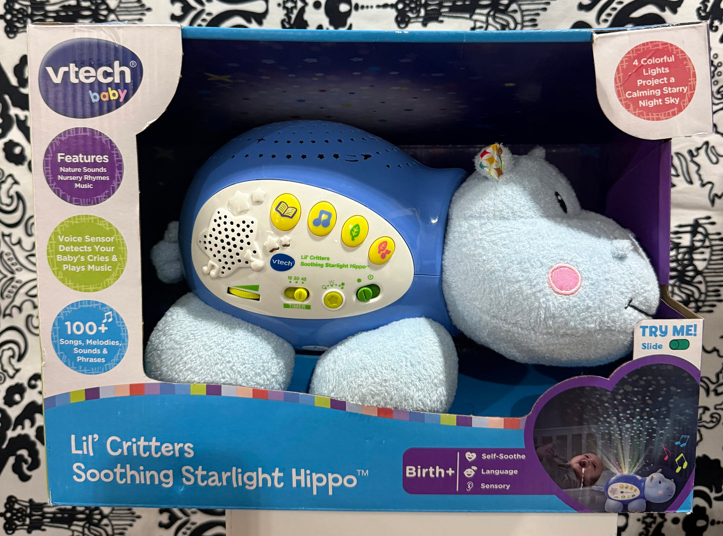 Lil' Critters Soothing Starlight Hippo