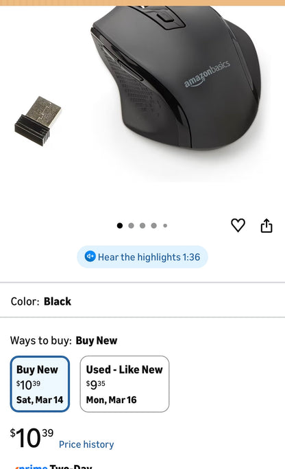 Wireless Computer Mouse