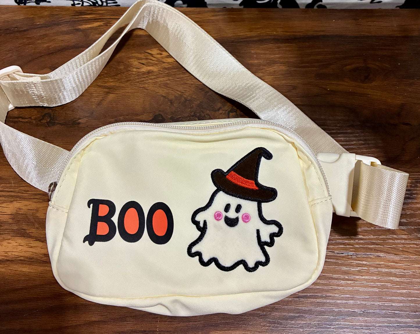 Halloween Crossbody Bag, Ghost Boo Purse Gift Belt Bag