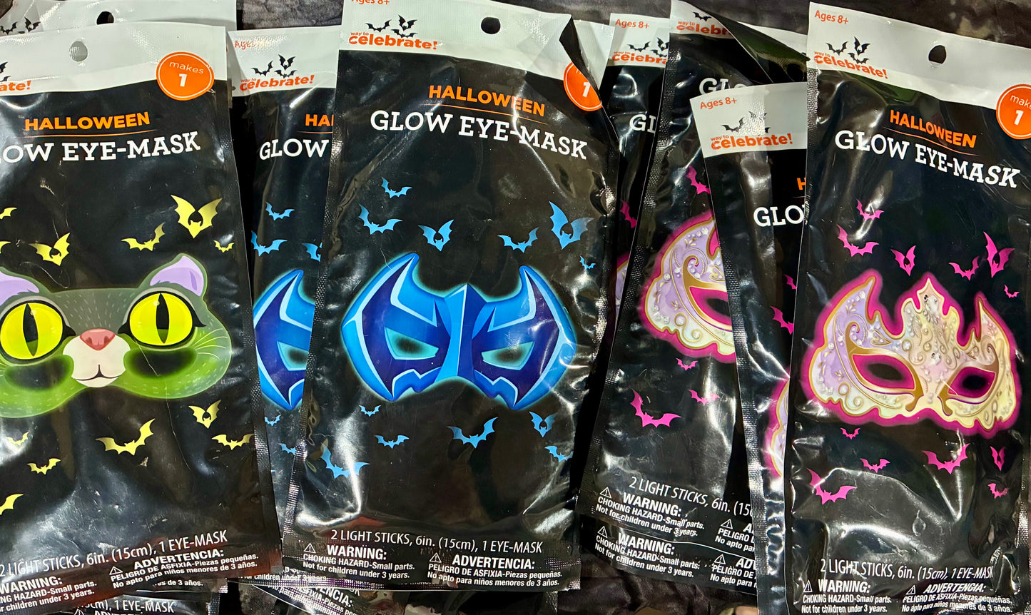WAY TO CELEBRATE Halloween  Glow Eye-Mask Party Mask