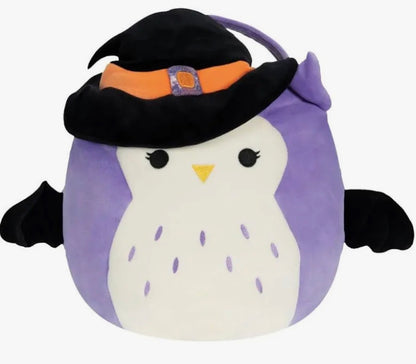 Squishmallows Holly the Owl Halloween 12'' Treat Pail.