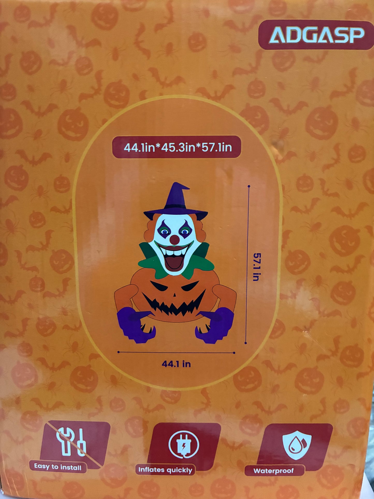 Halloween Animatronics Indoor and Outdoor Creative Pumpkin Clow Decoration
