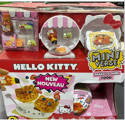 HELLO KITTY DISPLAY BOX AND 5 BALLS
