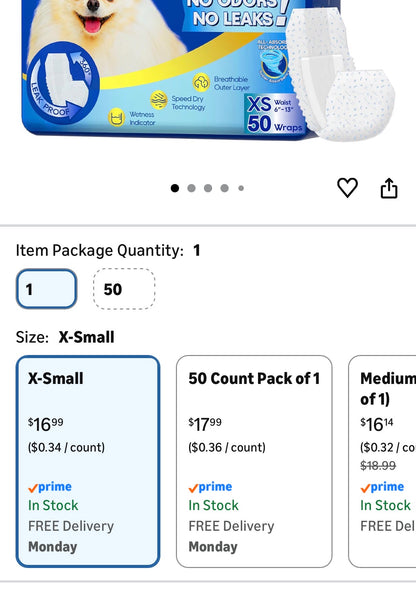 Disposable Male Wraps