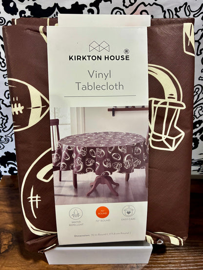 Kirkton House Vinyl Football Themed Tablecloths