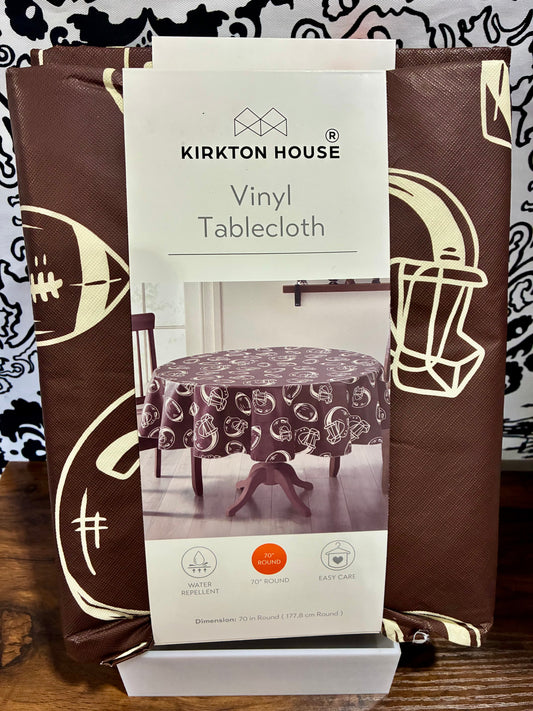 Kirkton House Vinyl Football Themed Tablecloths