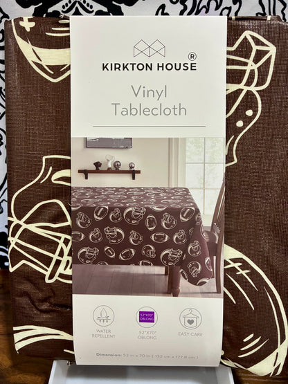 Kirkton House Vinyl Football Themed Tablecloths
