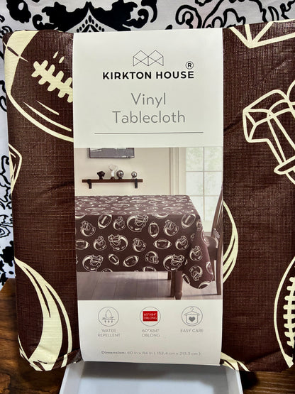 Kirkton House Vinyl Football Themed Tablecloths