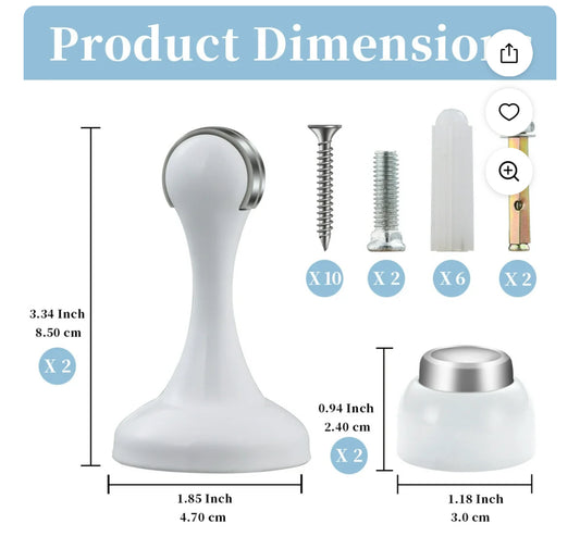 Magnetic Door Stop - 2 Pack