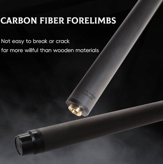 100% Carbon Fiber Shaft, Black  Shaft of  Pool Cue -Front Part for Billiard Play Cue