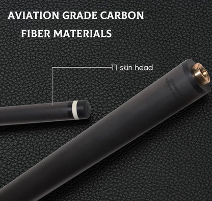 100% Carbon Fiber Shaft, Black  Shaft of  Pool Cue -Front Part for Billiard Play Cue