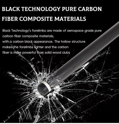 100% Carbon Fiber Shaft, Black  Shaft of  Pool Cue -Front Part for Billiard Play Cue