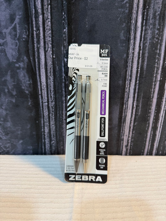 Zebra Pen/Pencil Combo