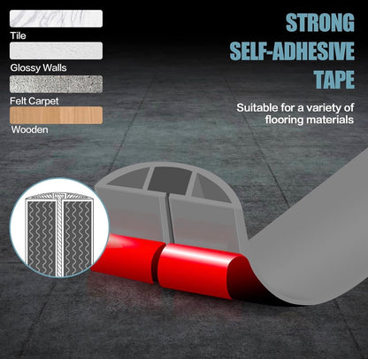 Floor  Self Adhesive Cord Hider, 10FT Cable Management, Protector for Wires,