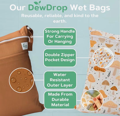Waterproof Travel Bags for Cloth Diapers, Baby Essentials & Swimwear