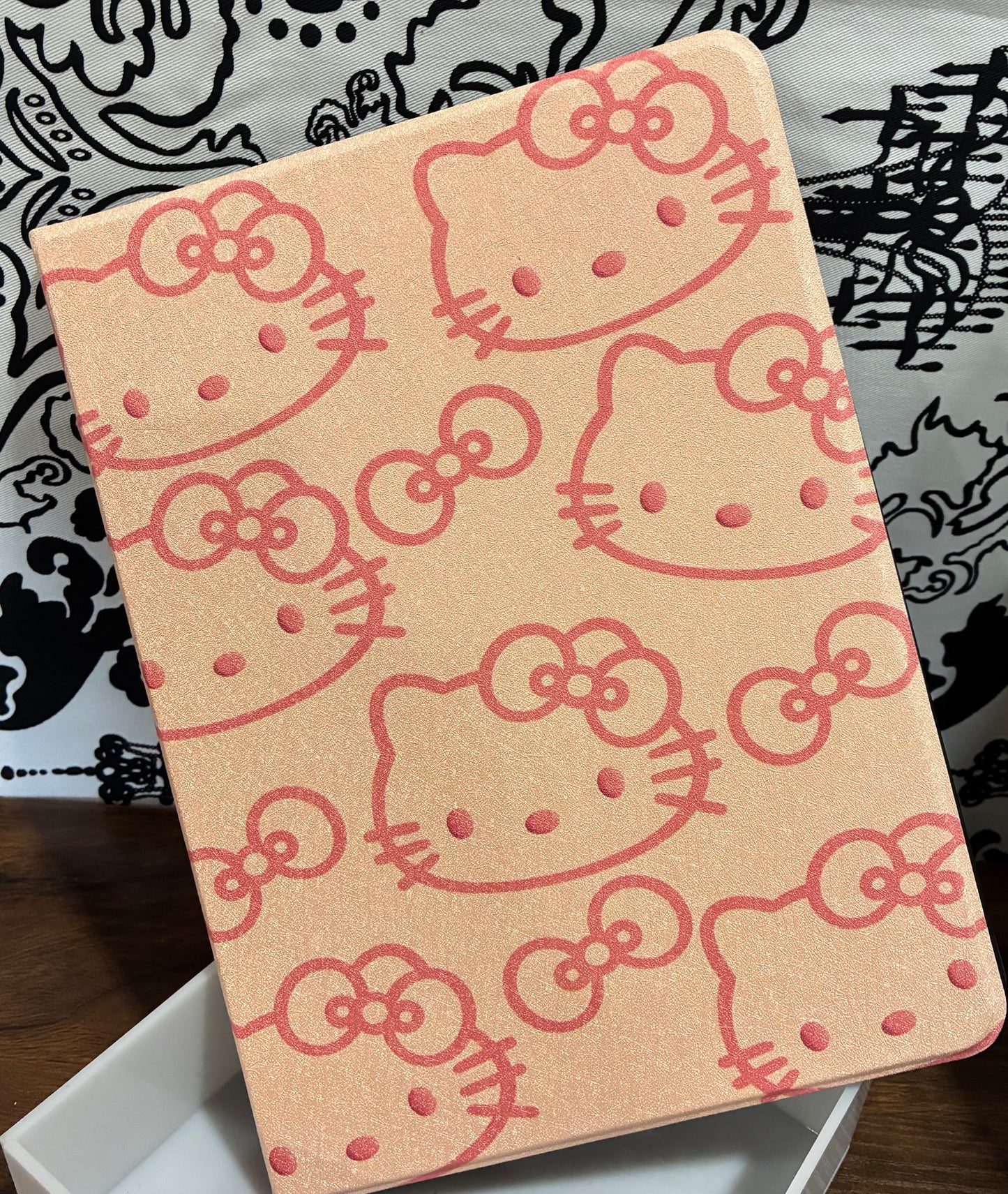 Hello Kitty iPad Case Kids Rose Folio Cover 10 Inch with pen slot