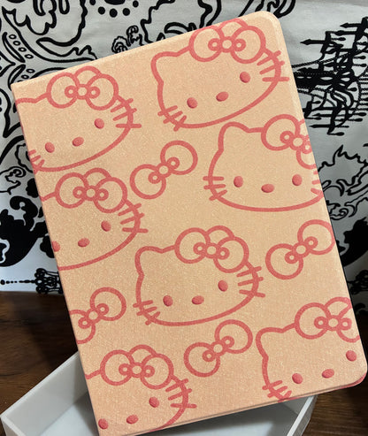 Hello Kitty iPad Case Kids Rose Folio Cover 10 Inch with pen slot