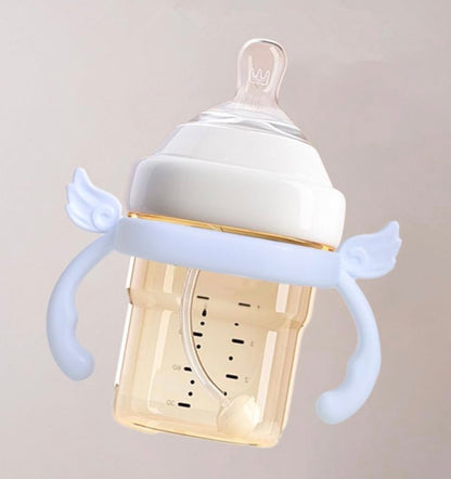 Pack of 4, Square Bottle Handles Grips Compatible for Hegen Baby Bottles