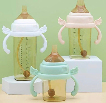 Pack of 4, Square Bottle Handles Grips Compatible for Hegen Baby Bottles