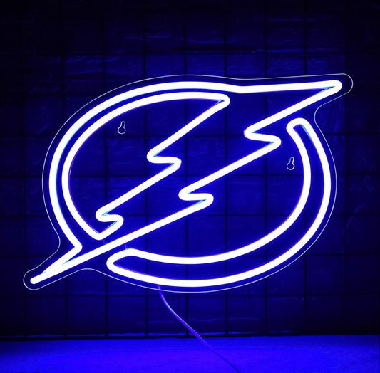Neon Tampa Bay Ice Hockey Sign