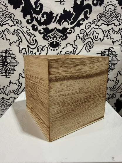 4" Wooden Cube