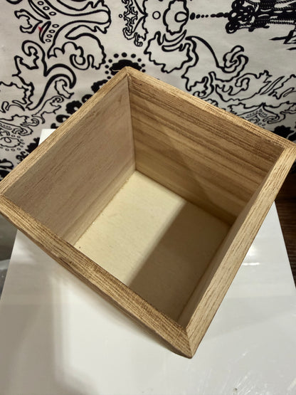 4" Wooden Cube