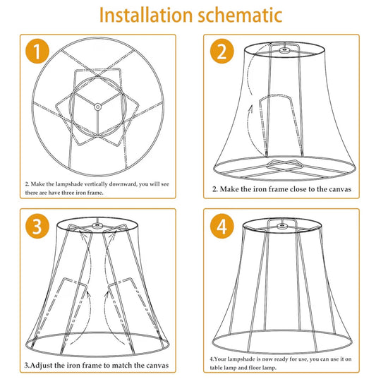 LARGE DRUM LAMP SHADE TOOTOO STAR 12x 16x 11