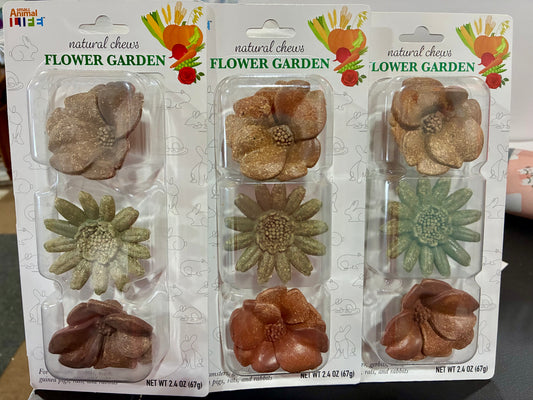 Flower Garden Natural Chews 3 Pack for Small Animals
