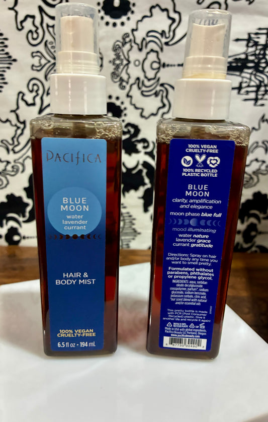 Pacifica Moon Hair and Body Mist - Blue, 6.5 oz Body Mist