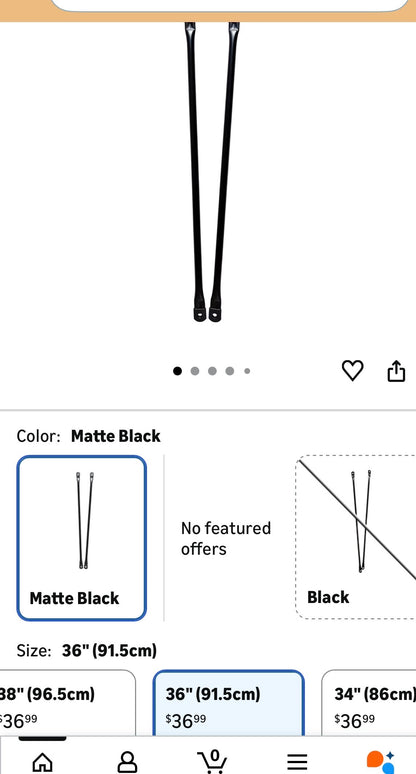 GARDEN SWING REPLACEMENT BARS