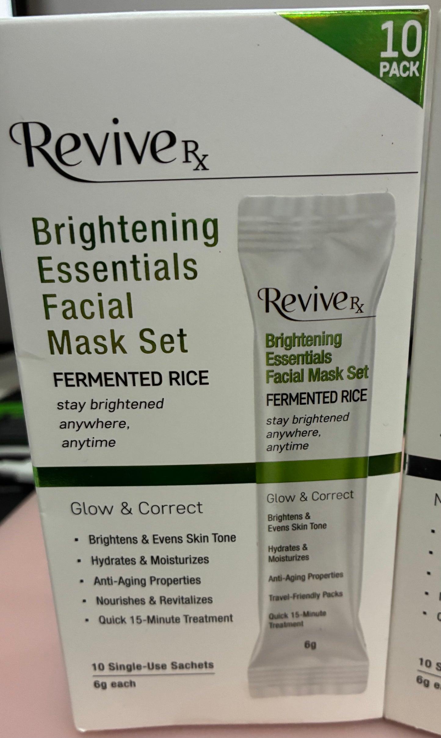 Revive Rx Brightening or Hydration Essentials Facial Mask Set