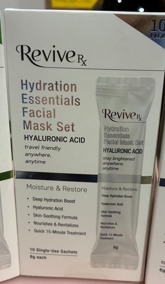 Revive Rx Brightening or Hydration Essentials Facial Mask Set