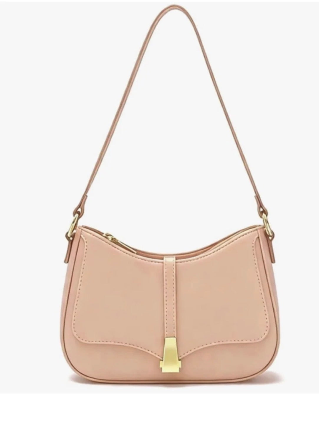 NEW Crescent Shoulder Bag Vintage Look Vegan Leather...