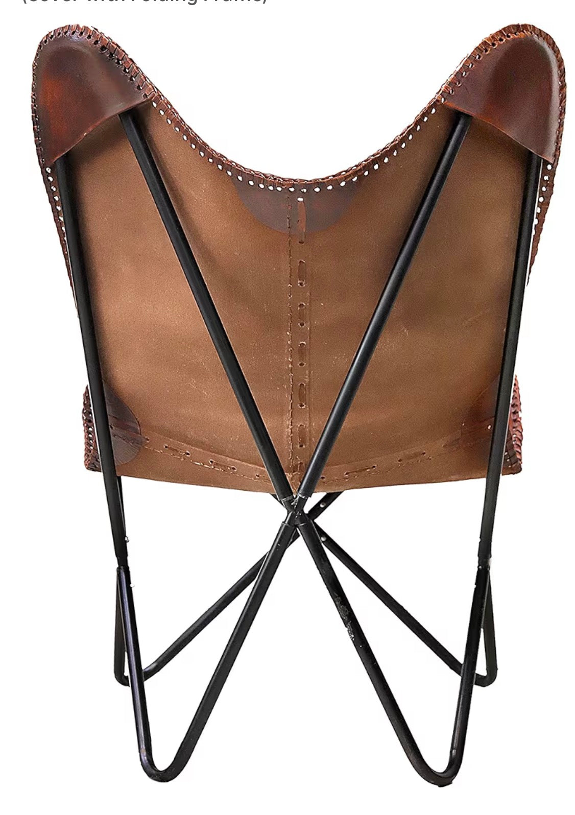 CLASSY HANDMADE LEATHER BUTTERFLY CHAIR