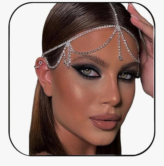 Layered Rhinestone Head Chain