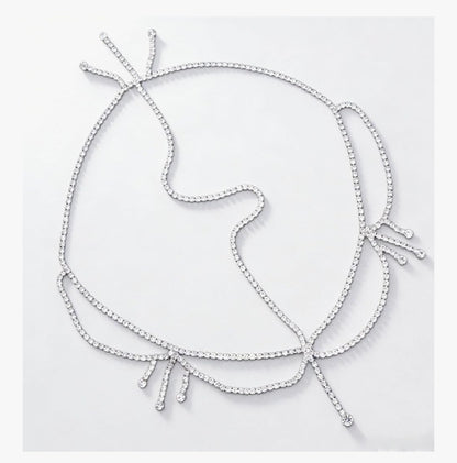 Layered Rhinestone Head Chain